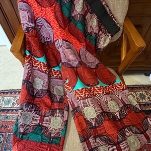 Maeve for Anthropologie Batik Print Wide-Leg Pants | Large Petite | NWT